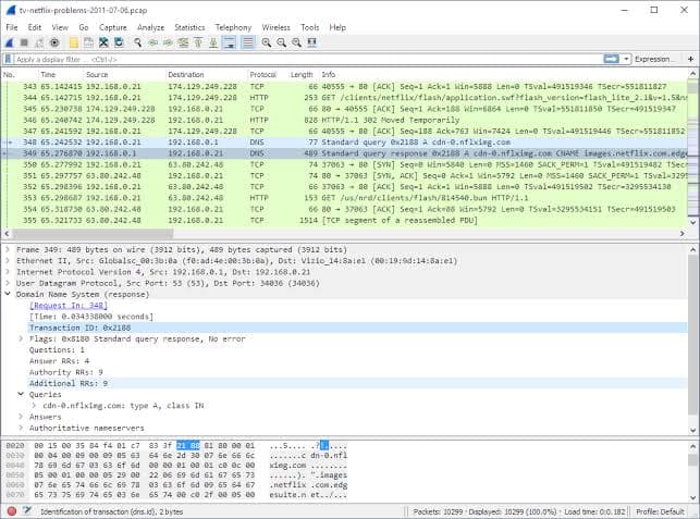 Berbagai display filter wireshark